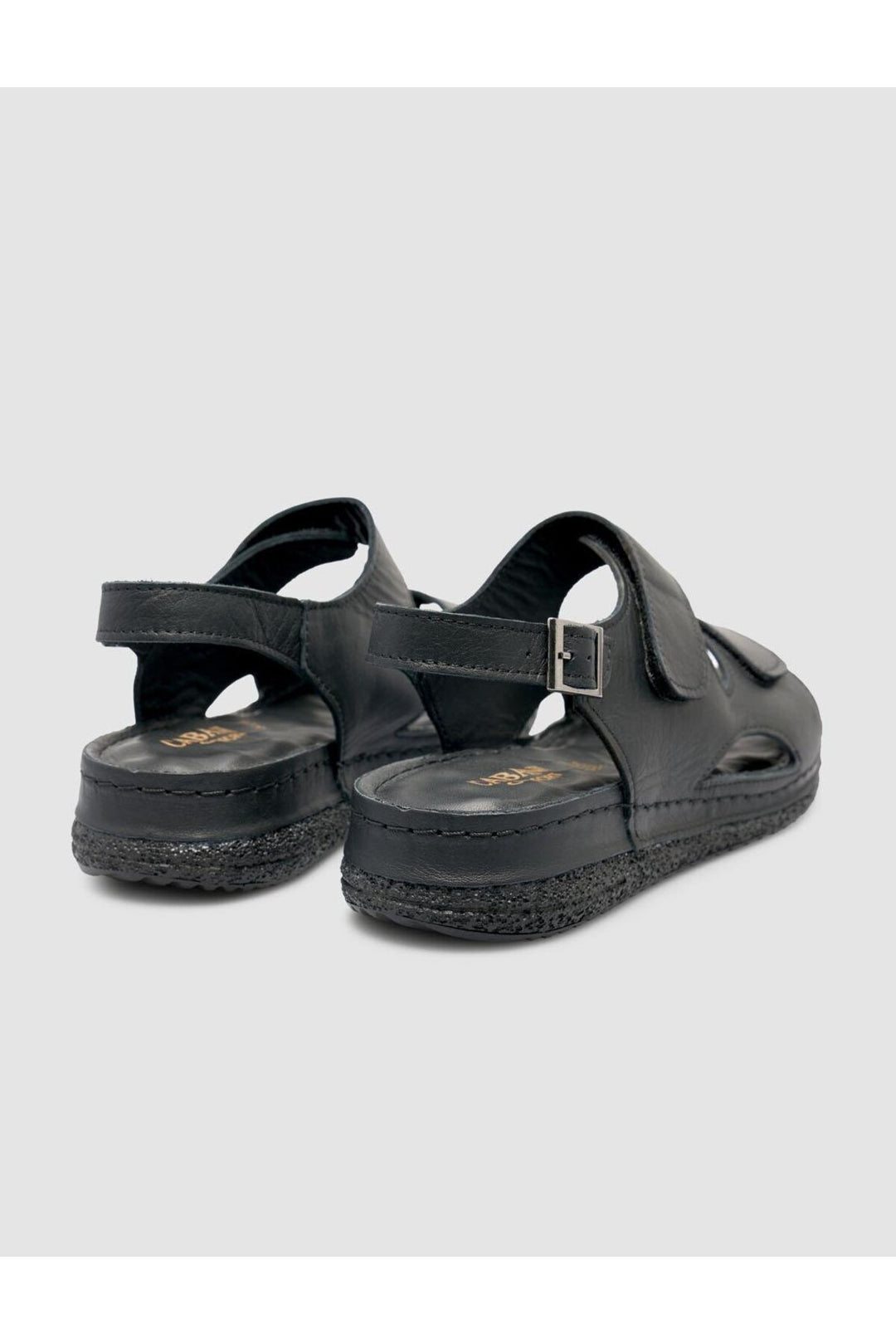 Cabani Shoes %100 Cuir véritable Sandales noires pour femmes - Multicolore