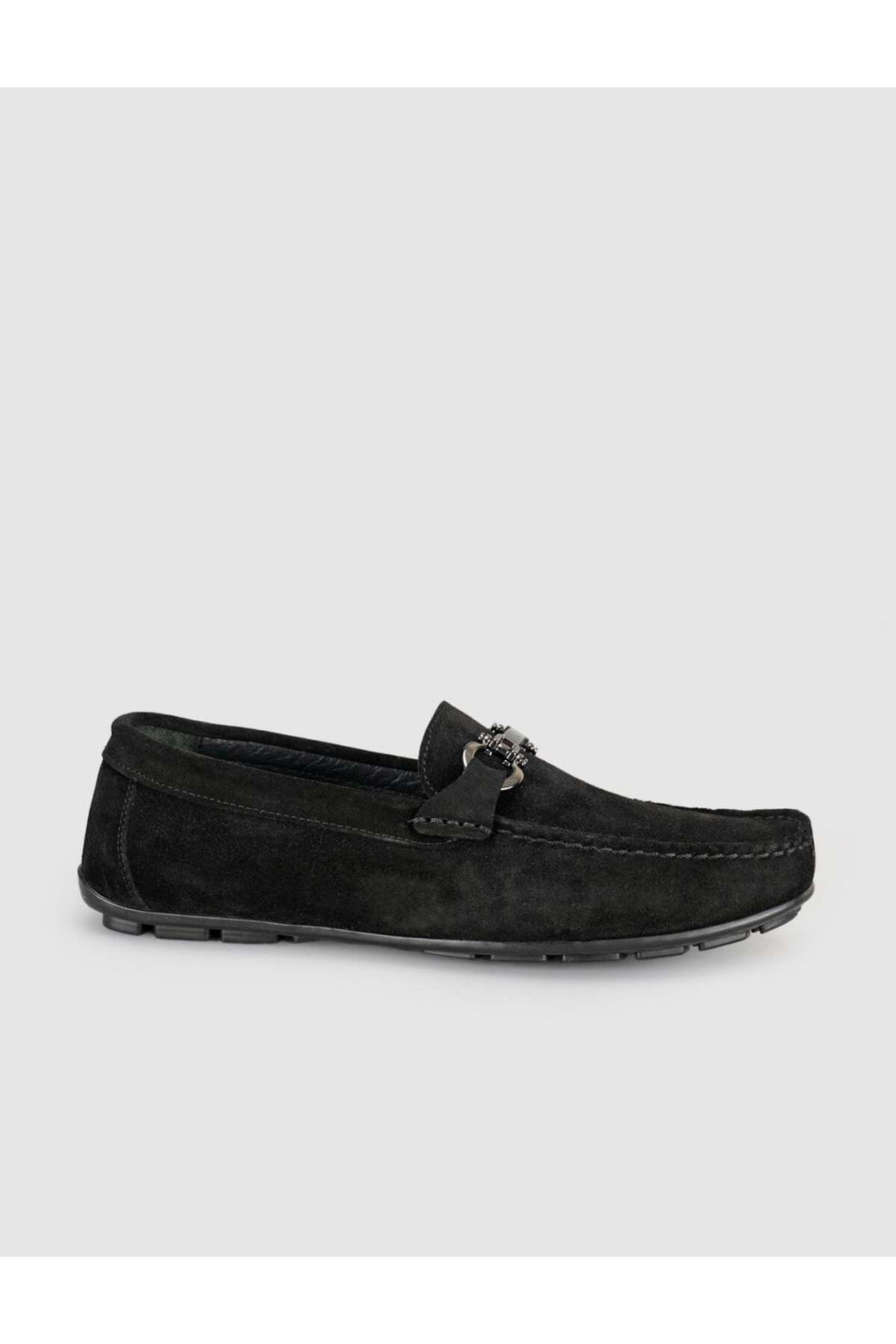Cabani Shoes Chaussures Loafer pour hommes en cuir suédé noir - Multicolore