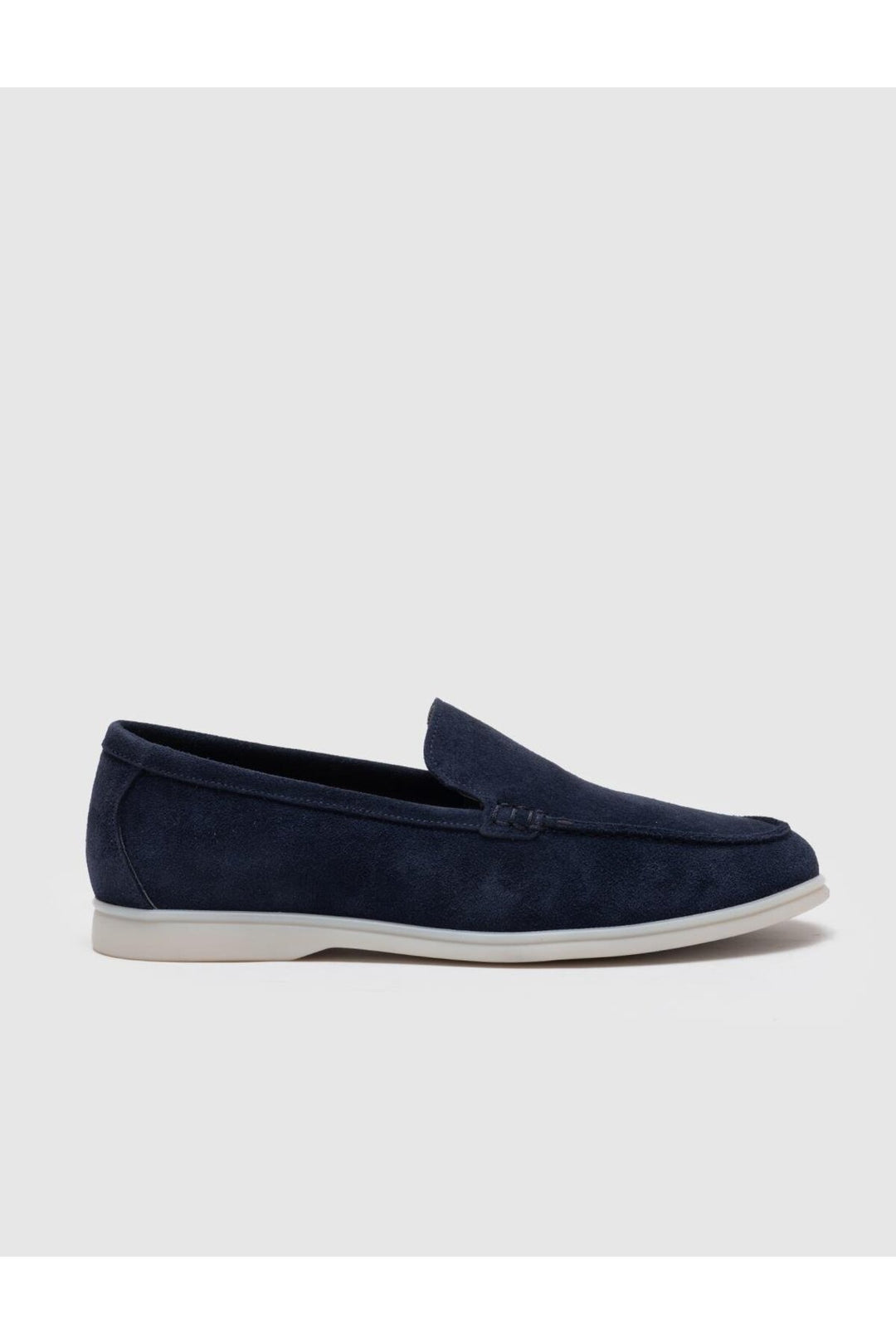 Cabani Shoes Chaussures de ville pour hommes en cuir véritable en suède bleu marine - Bleu marine