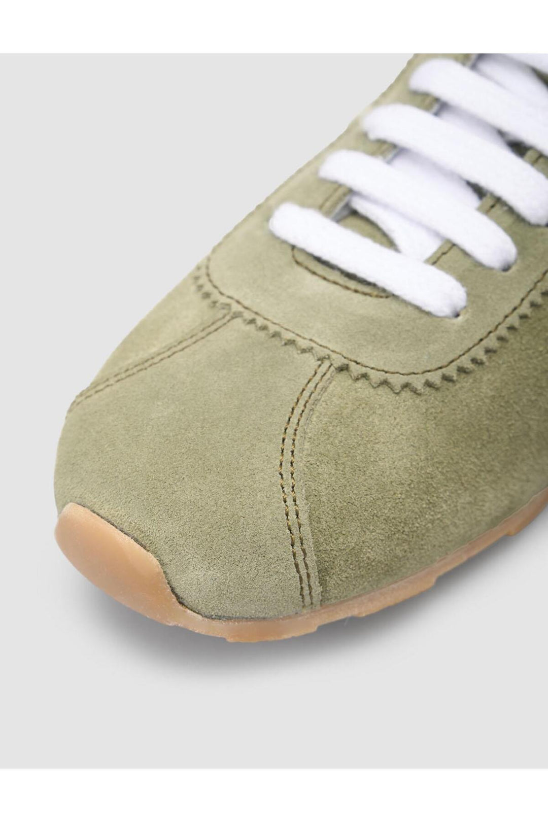 Cabani Shoes MonaMae 100% Cuir Véritable Vert Suédé Baskets Femme - Vert