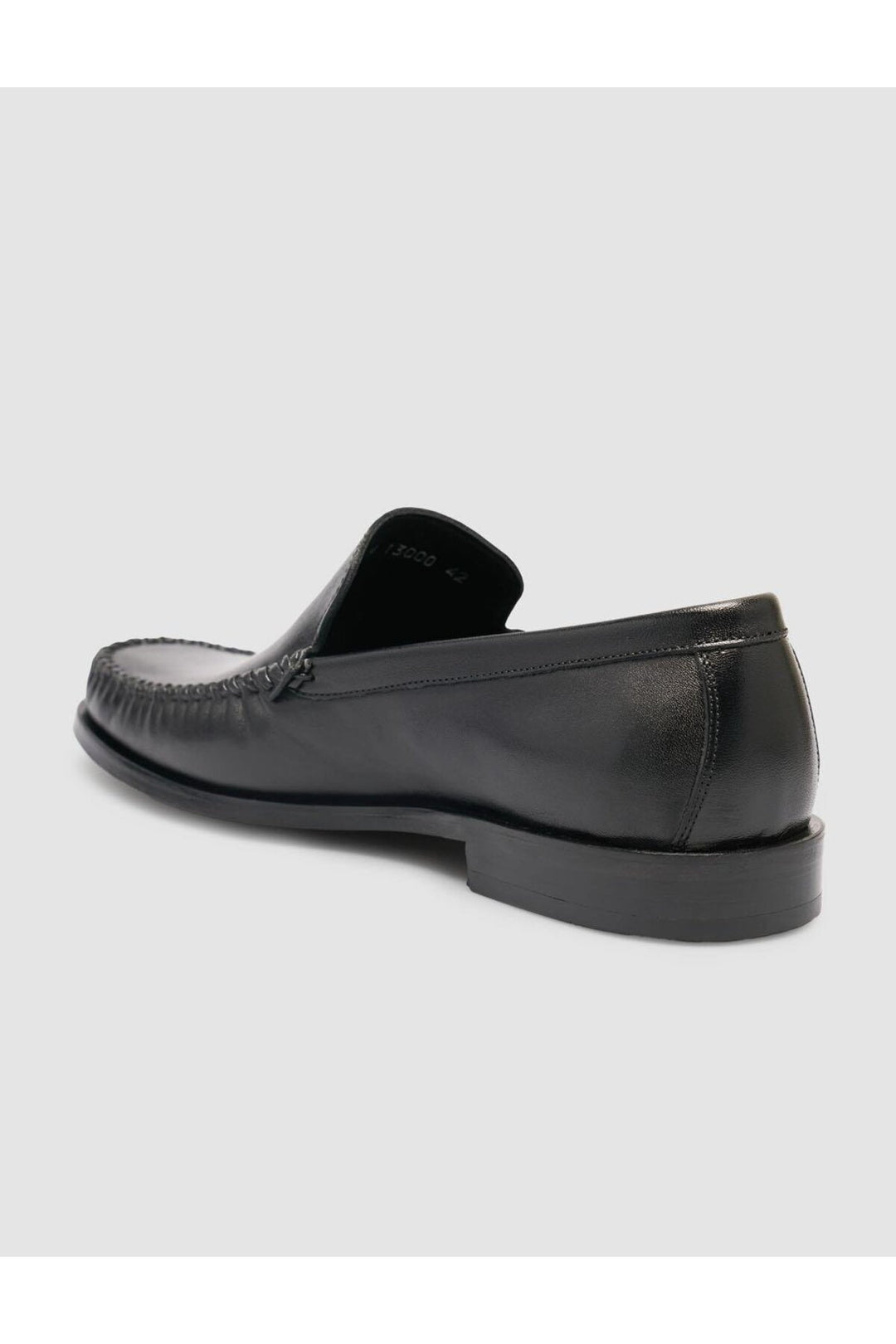 Cabani Shoes %100 Cuir véritable Chaussures classiques pour hommes noires à coutures - Noir