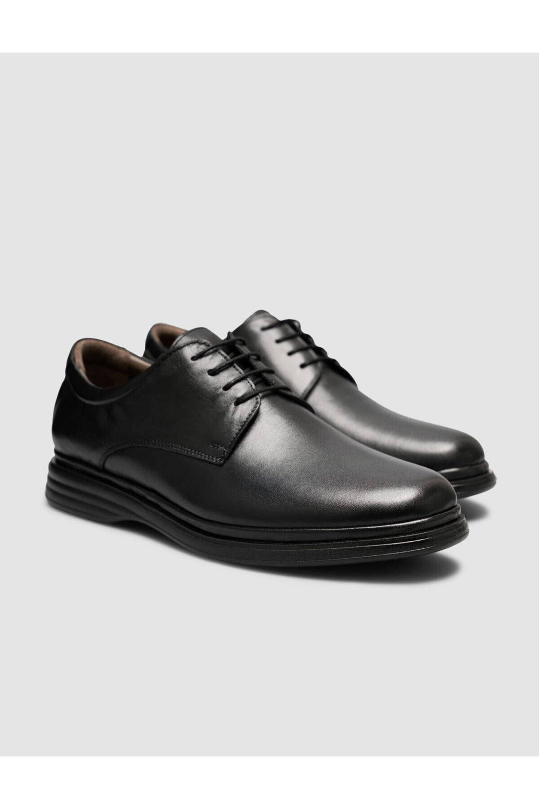 Cabani Shoes Chaussures classiques pour hommes en cuir véritable noires à lacets - Multicolore