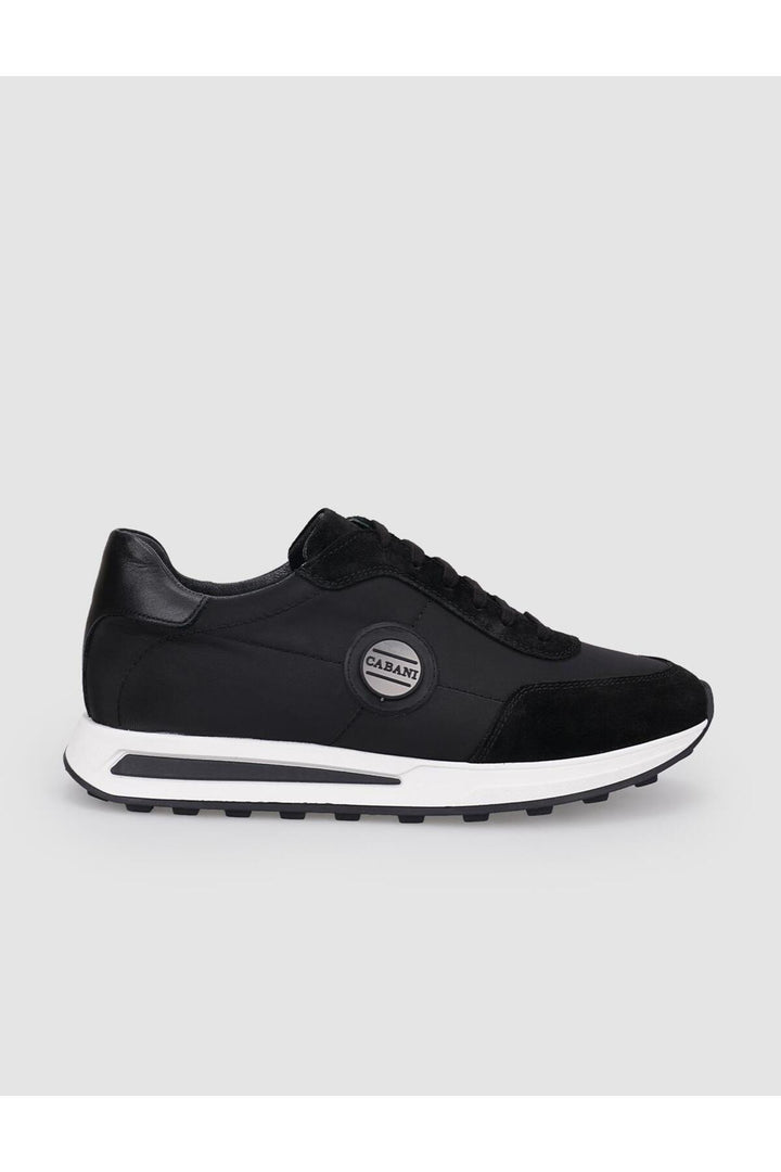 Cabani Shoes Montino Triko Noir Chaussures de Sport pour Homme à Lacets - Noir