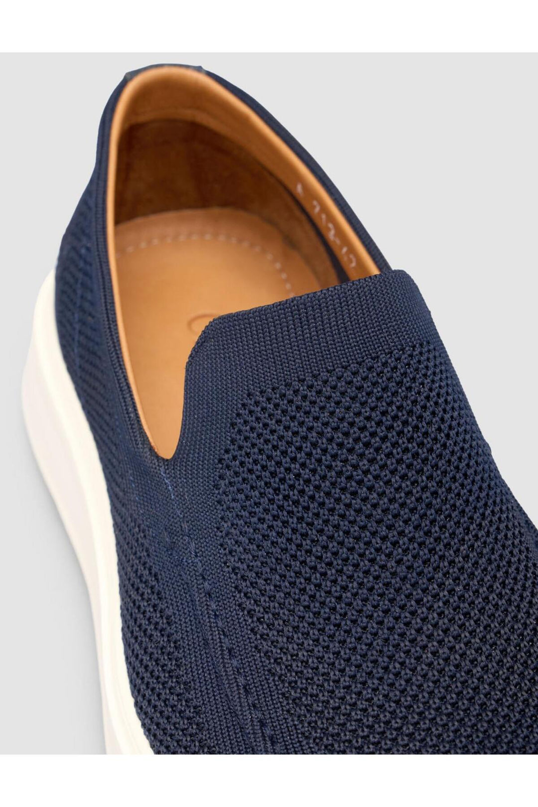 Cabani Shoes Chaussures de ville pour hommes en tricot sans lacets bleu marine - Bleu marine