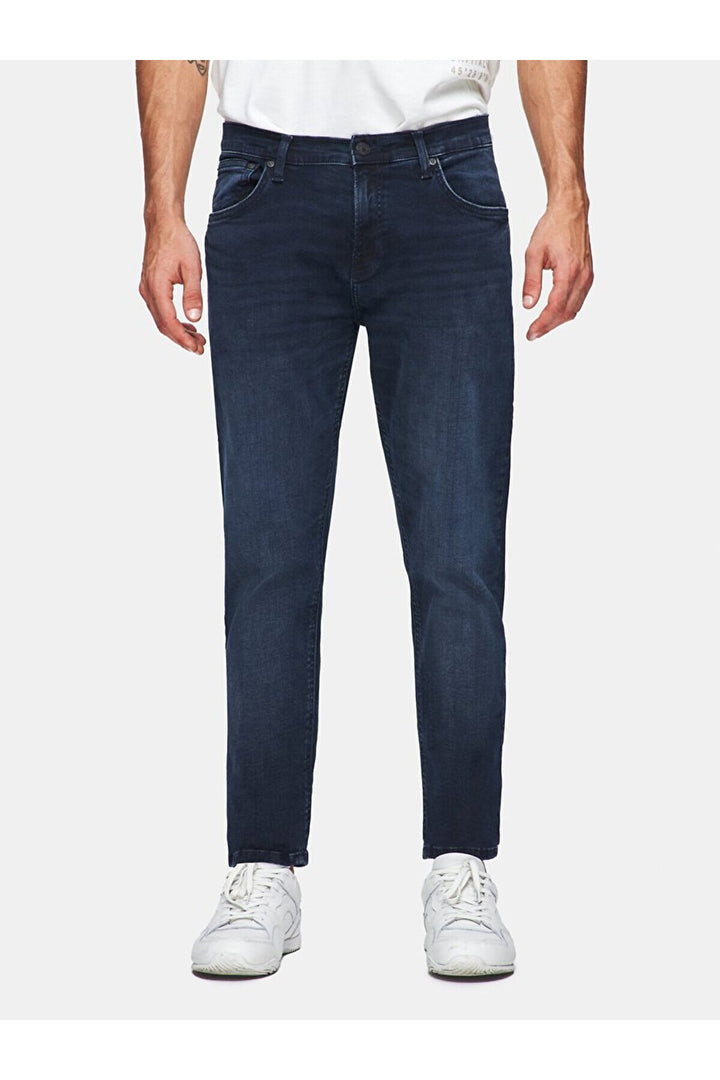 LTB Pantalon en jean taille moyenne Smarty slim - Bleu foncé