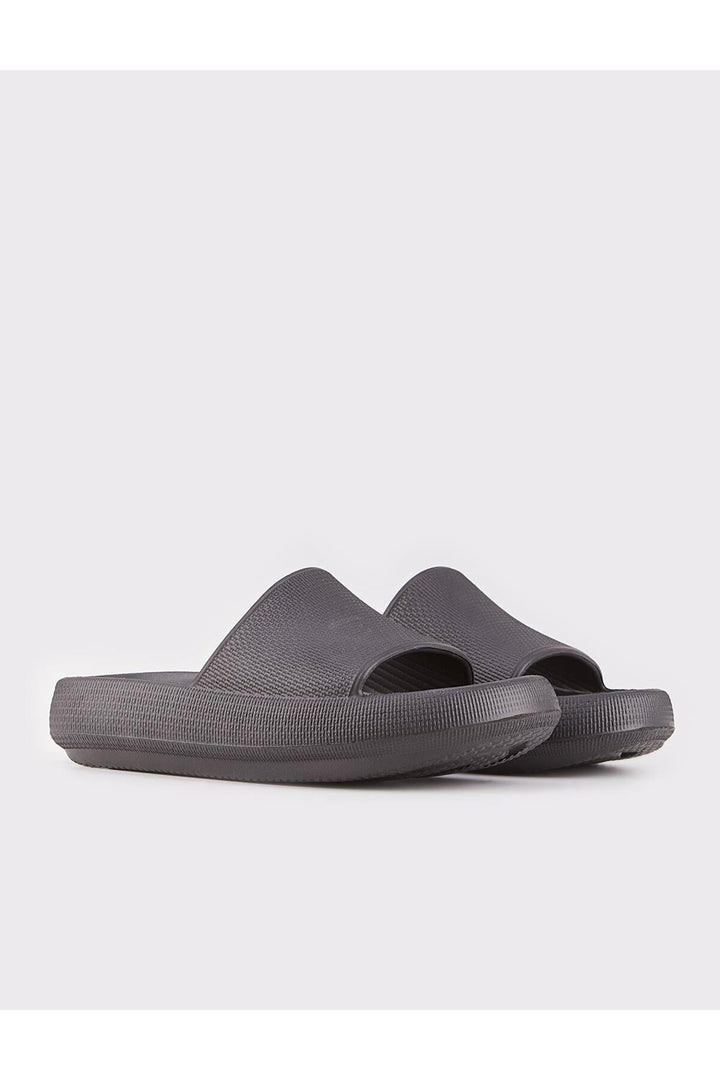 Cabani Shoes Sandale plate noire femme - Multicolore