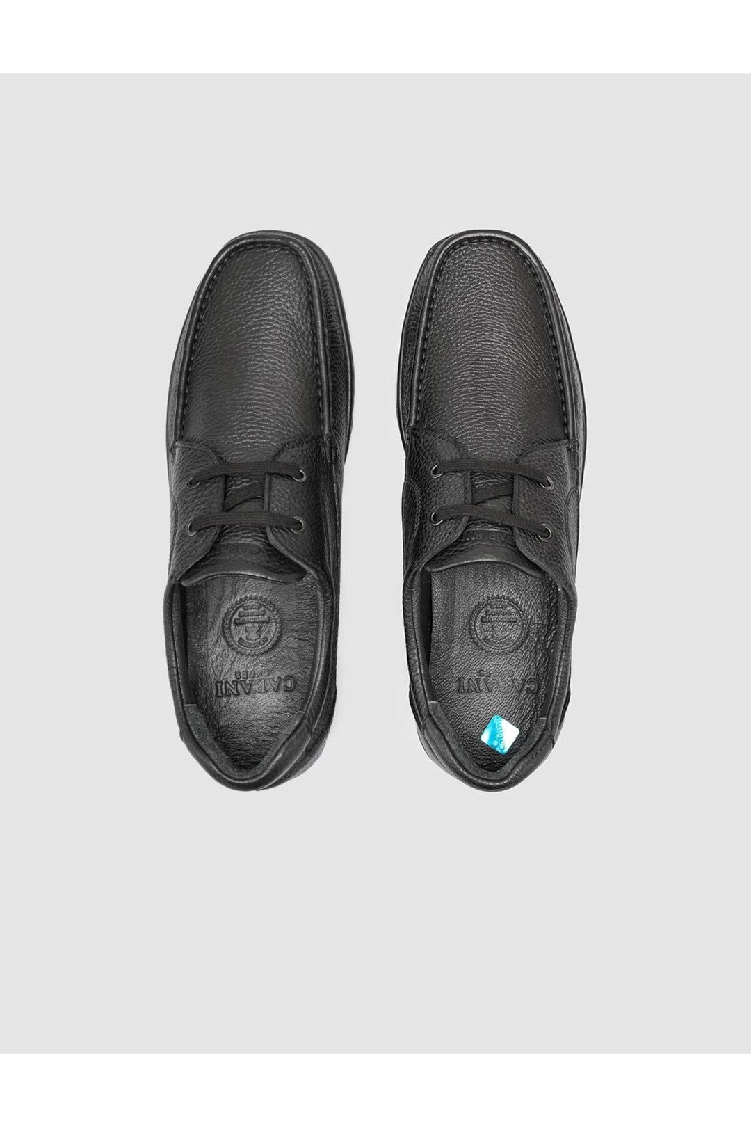 Cabani Shoes Chaussures de ville pour hommes en cuir véritable noir 100% - Multicolore