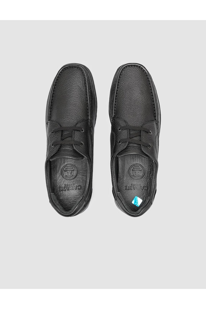 Cabani Shoes Chaussures de ville pour hommes en cuir véritable noir 100% - Multicolore