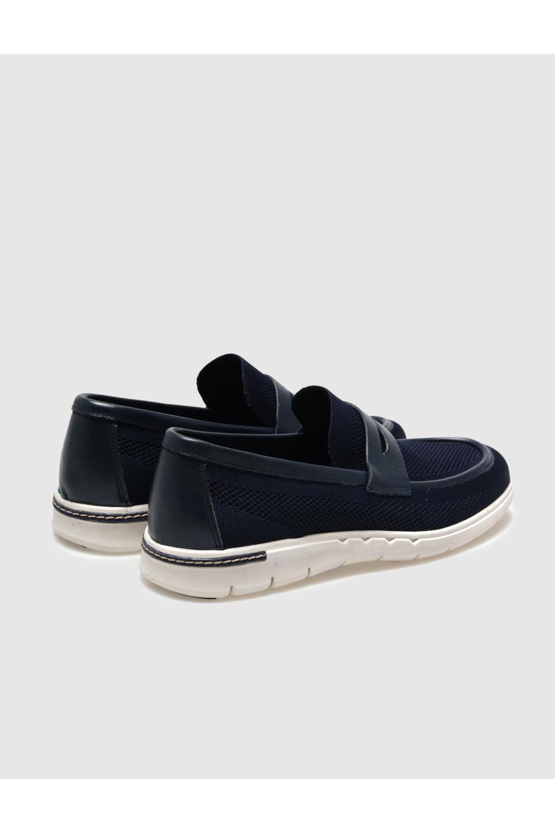 Cabani Shoes Chaussures de ville pour homme en tricot bleu marine - Bleu marine