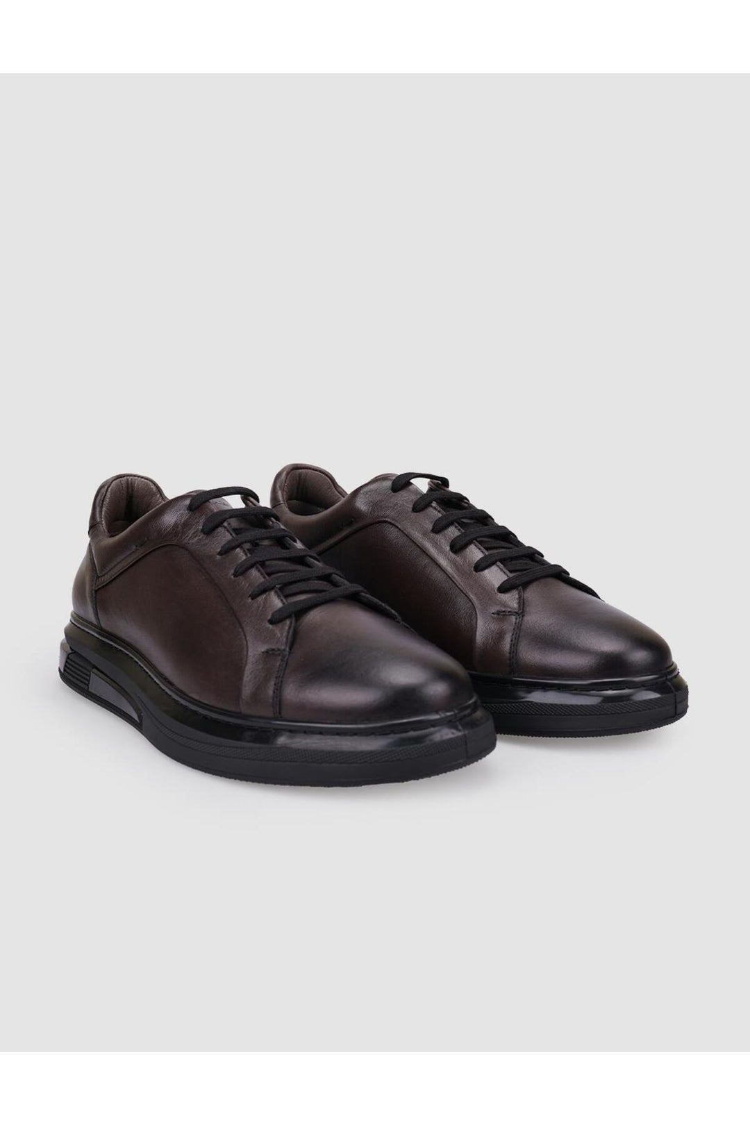Cabani Shoes %100 Cuir Véritable Chaussures de Sport pour Hommes à Lacets Marron - Marron
