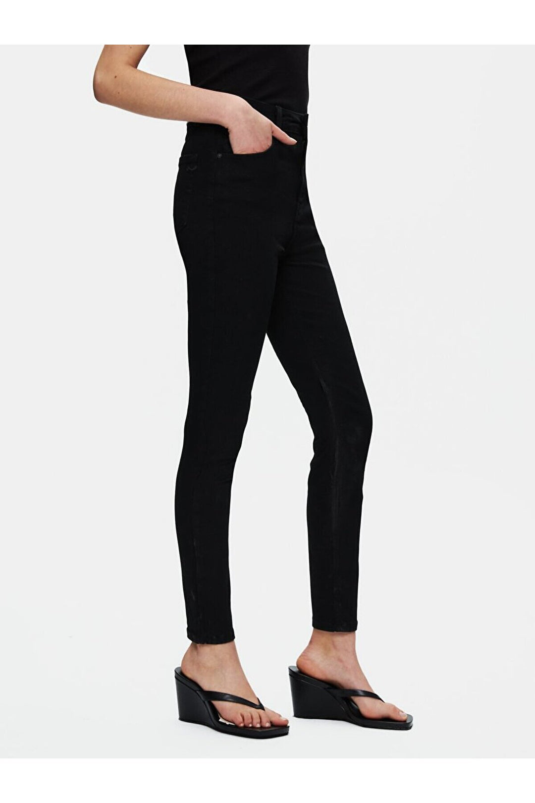 LTB Marcella X Jean Pantolon à taille haute à jambes droites - Noir_200