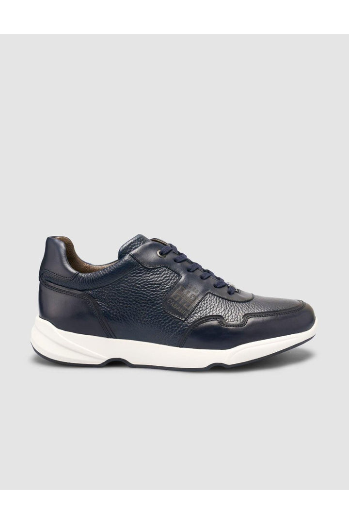 Cabani Shoes %100 Cuir véritable Bleu marine Chaussures de sport pour hommes - Bleu marine