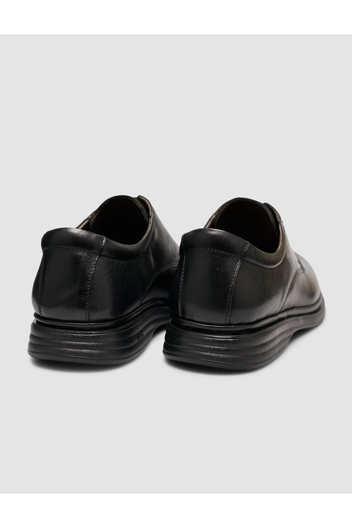 Cabani Shoes Chaussures classiques pour hommes en cuir véritable noires à lacets - Multicolore