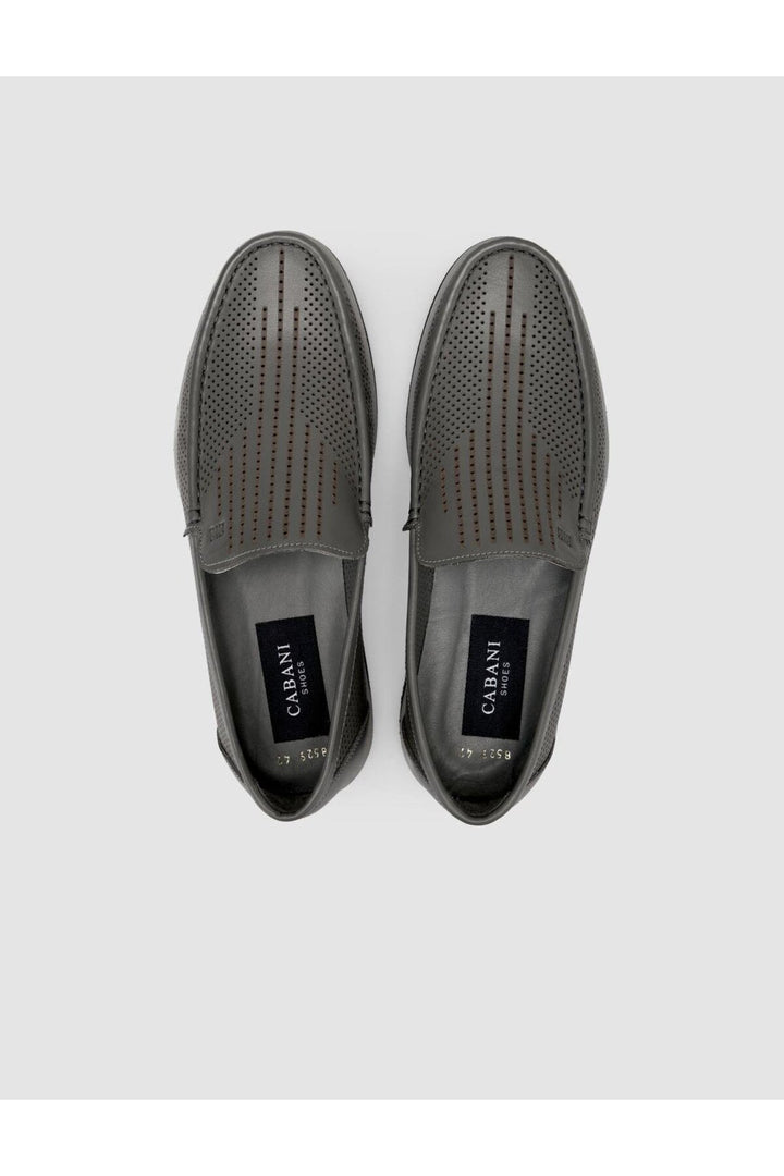 Cabani Shoes %100 Cuir véritable Mocassins gris pour homme - Gris