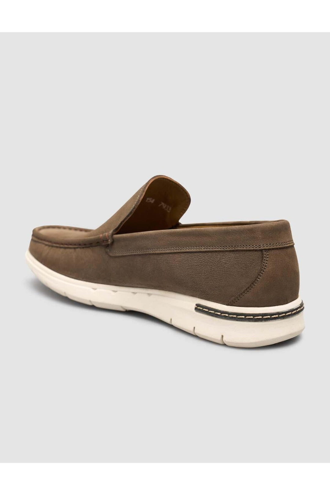Cabani Shoes Loafer quotidien pour homme en cuir véritable kaki - Kaki