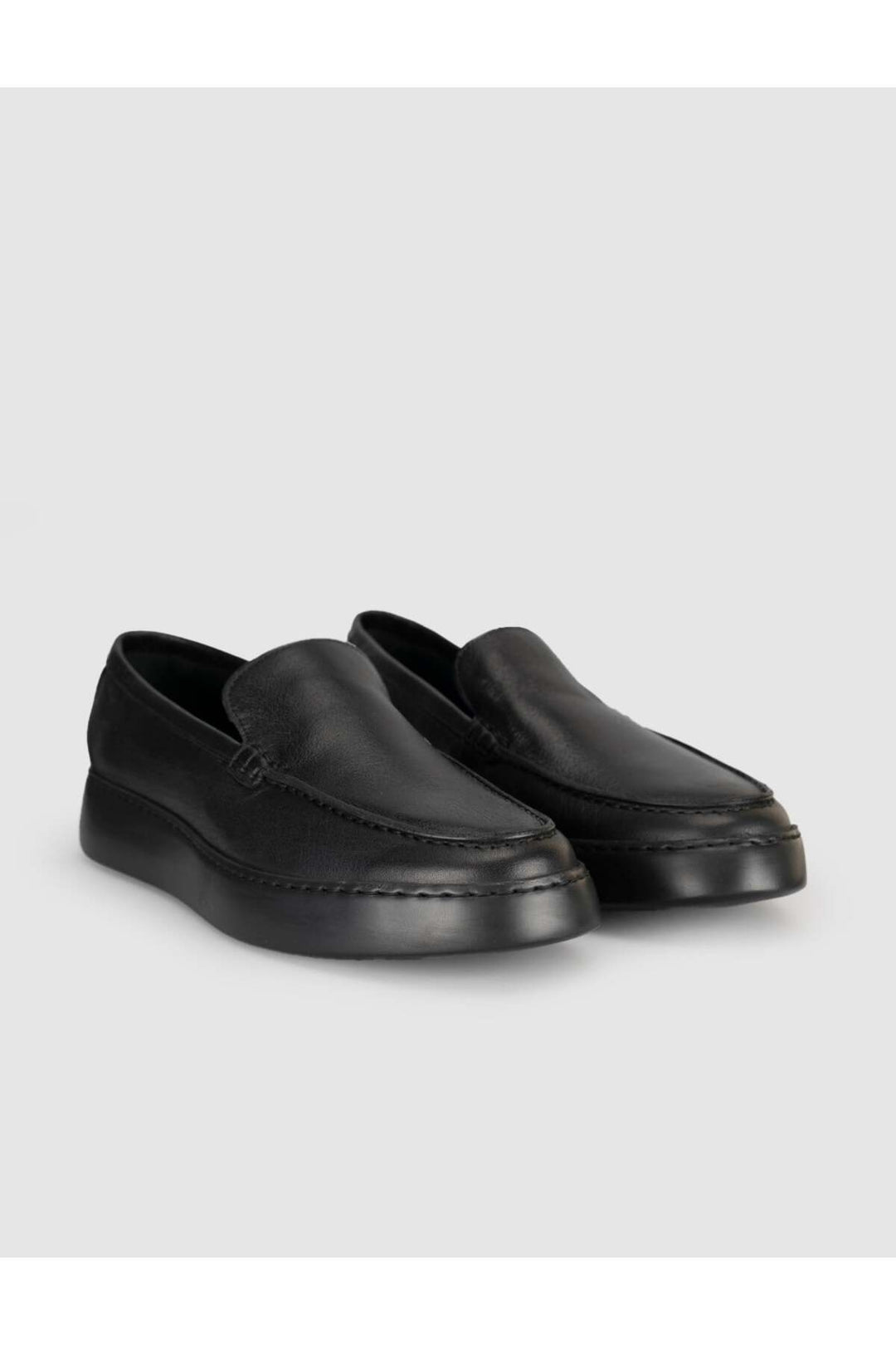 Cabani Shoes Volamo Chaussures Loafers pour Hommes en Cuir de Vachette Noir - Noir
