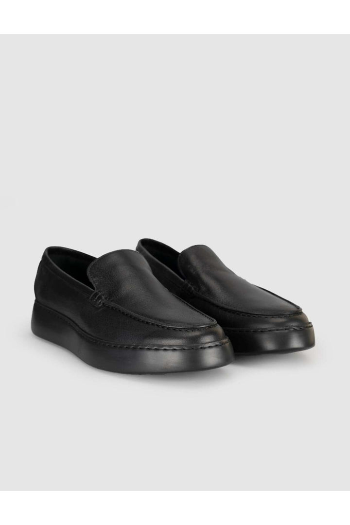 Cabani Shoes Volamo Chaussures Loafers pour Hommes en Cuir de Vachette Noir - Noir