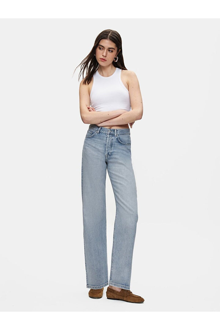 LTB Pantalon en jean coupe droite à taille haute Vanetta