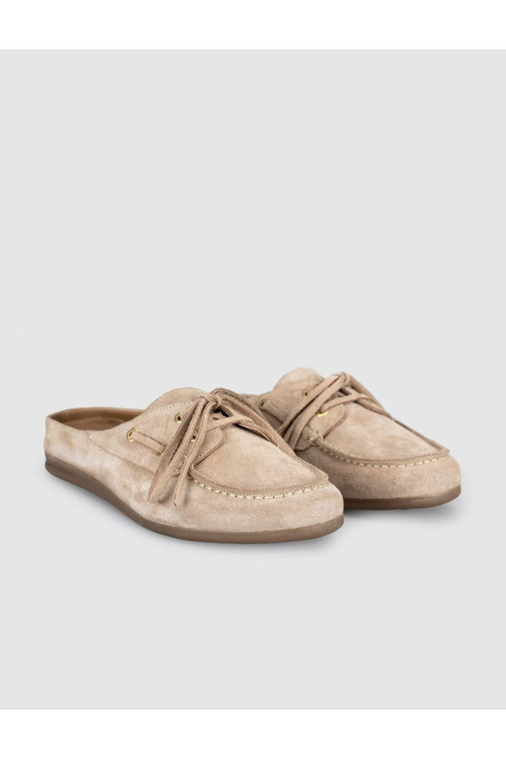 Cabani Shoes Mule loafer en daim en suède pour femme - Multicolore