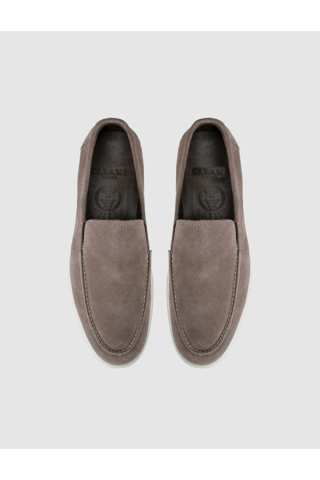 Cabani Shoes Mocassins pour hommes en suède vison - Vison