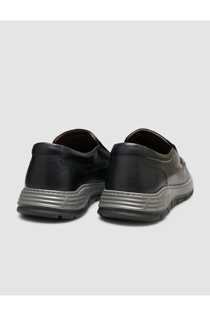 Cabani Shoes Chaussures Loafer pour Homme en Cuir Véritable Noires - Multicolore