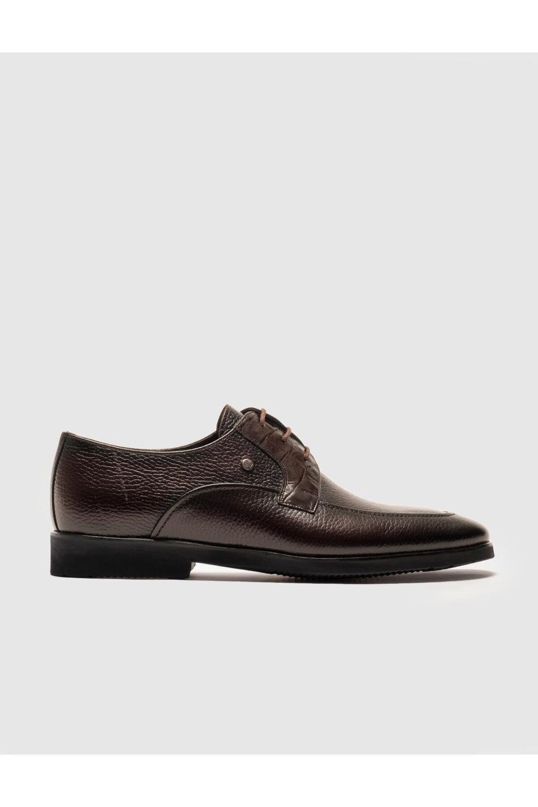 Cabani Shoes Chaussures classiques pour hommes en cuir véritable marron à lacets - Marron