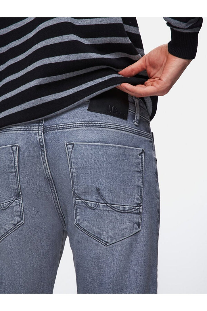 LTB Pantalon en jean à taille basse Joshua Narrow Leg - Gris