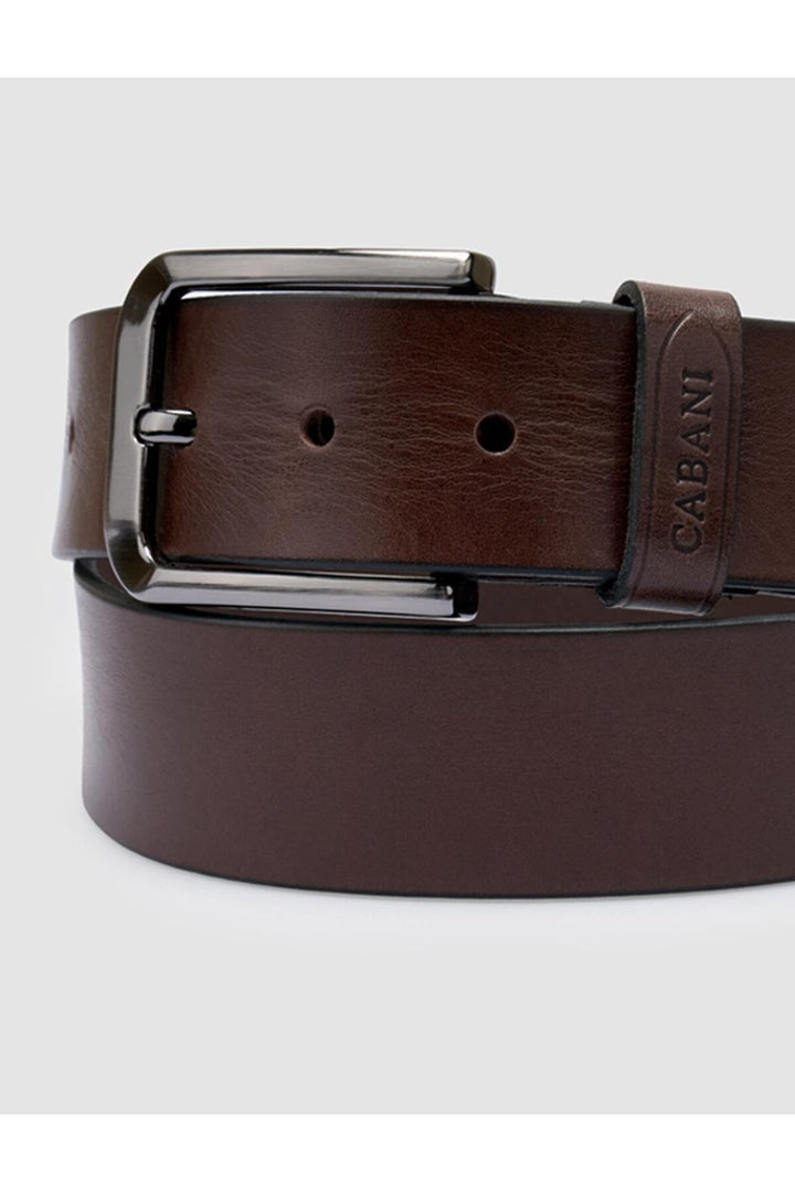 Cabani Shoes %100 Cuir véritable Ceinture classique pour homme Marron - Marron