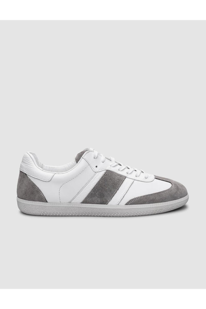 Cabani Shoes %100 Cuir véritable Baskets blanches à lacets pour hommes - Blanc