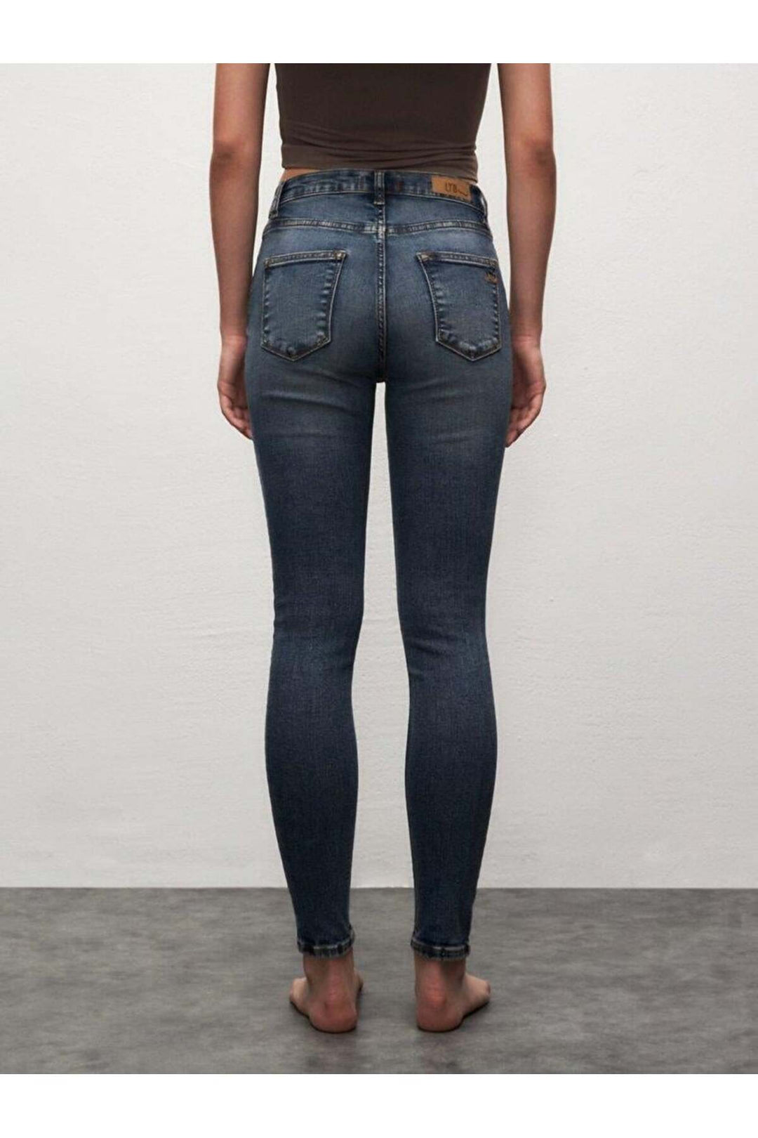LTB TANYA X ENYA SAFE Wash pantalon skinny taille haute femme - Foncé Bleu_55727