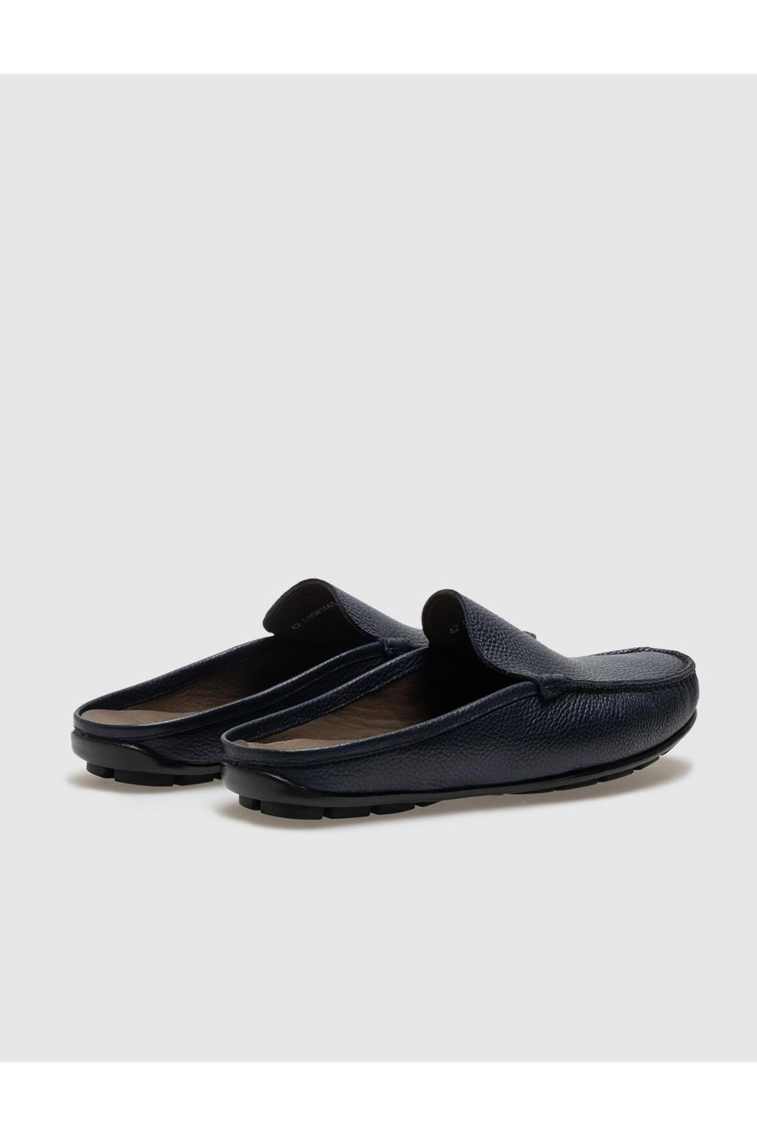 Cabani Shoes Sandale quotidienne pour homme en cuir véritable bleu marine - Bleu marine