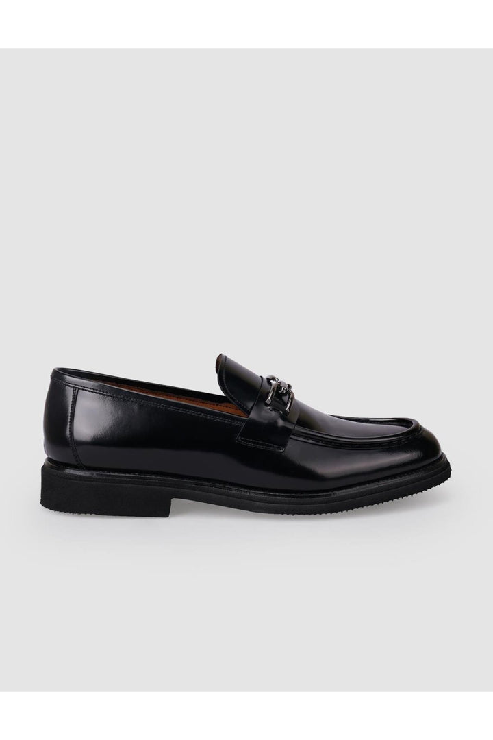 Cabani Shoes Chaussures classiques pour hommes en cuir véritable noir avec boucle d'ouverture à 100%. - Multicolore