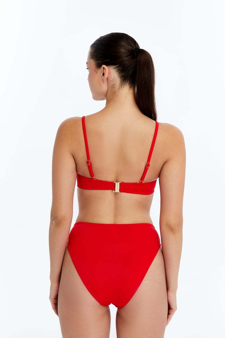 Lovely Things PRISCILLA Haut de bikini sans bretelles - Rouge