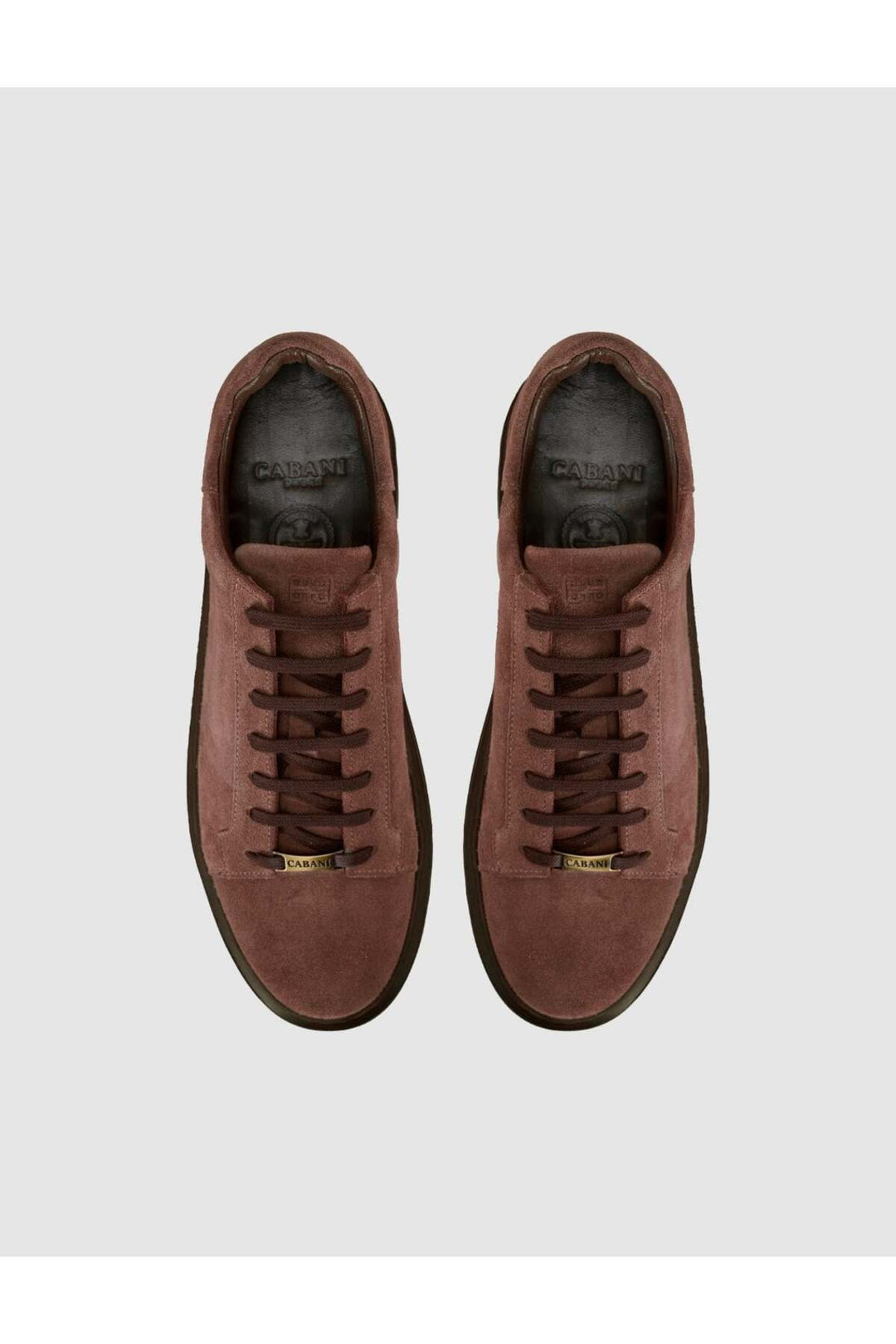 Cabani Shoes Baskets pour hommes en cuir suédé vison véritable - Multicolore