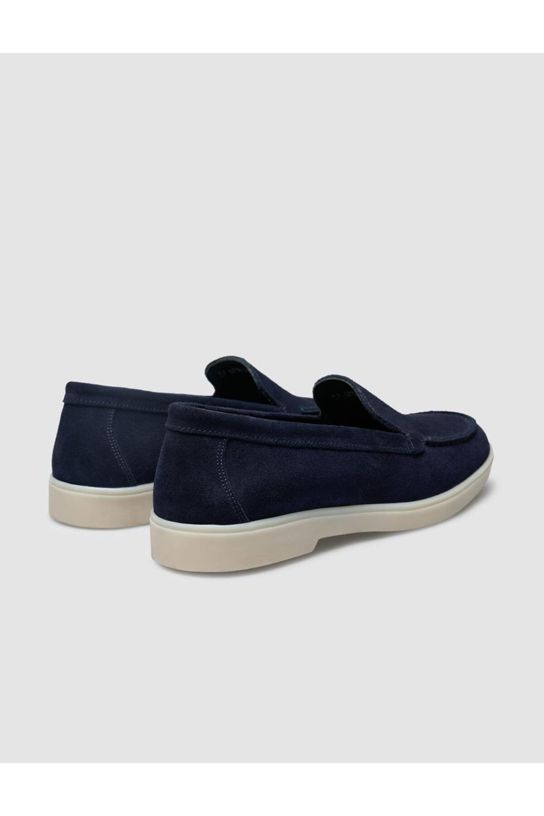 Cabani Shoes MonaMae 100% Cuir Véritable Bleu marine Suédé Mocassins Femme - Bleu marine