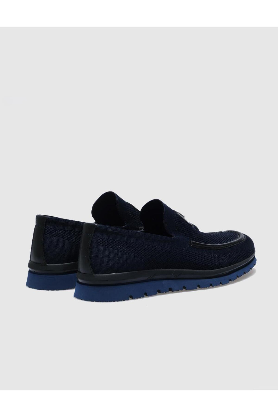 Cabani Shoes Chaussures de ville pour homme en tricot bleu marine - Bleu marine