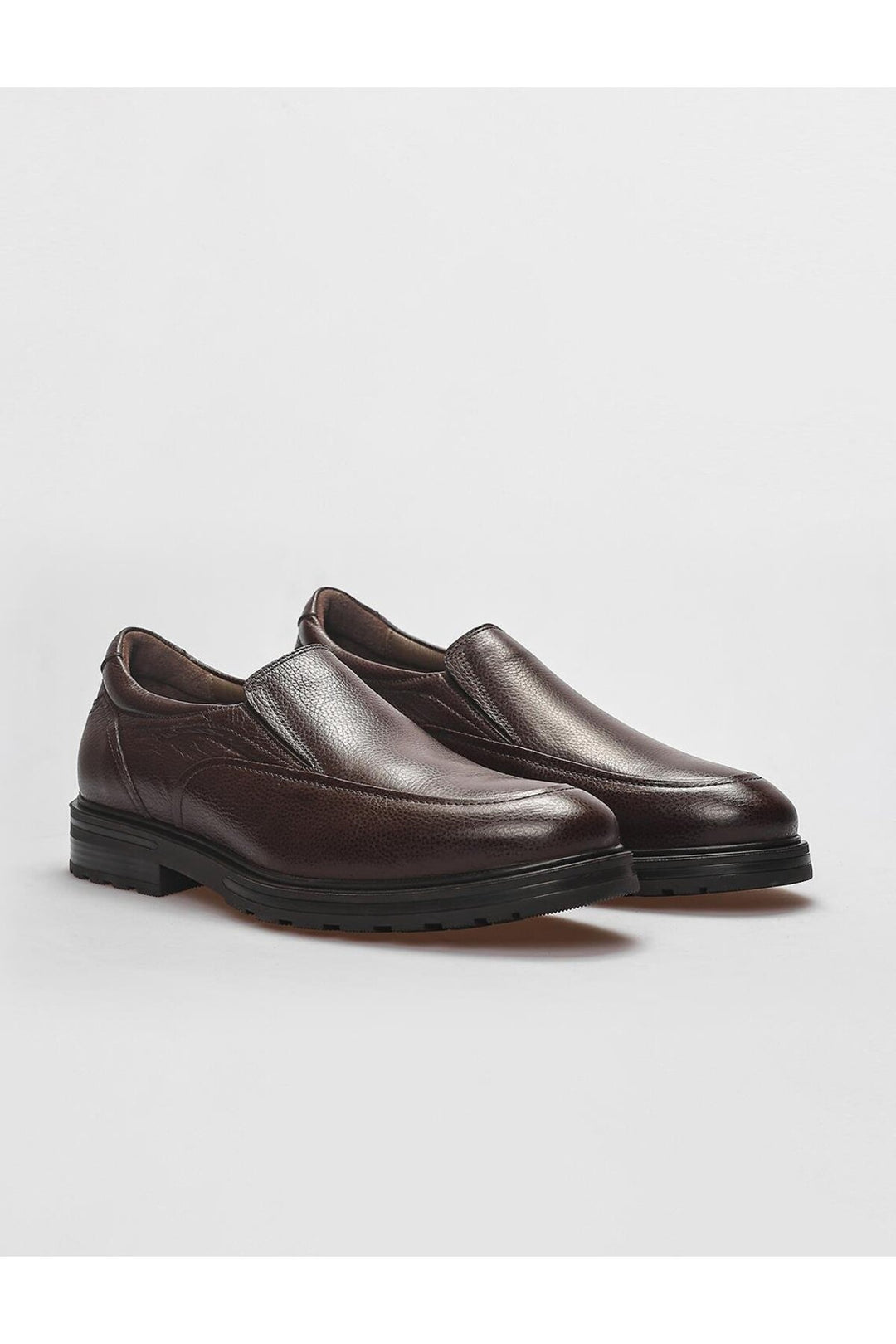 Cabani Shoes Chaussures de ville pour hommes en cuir véritable marron - Marron