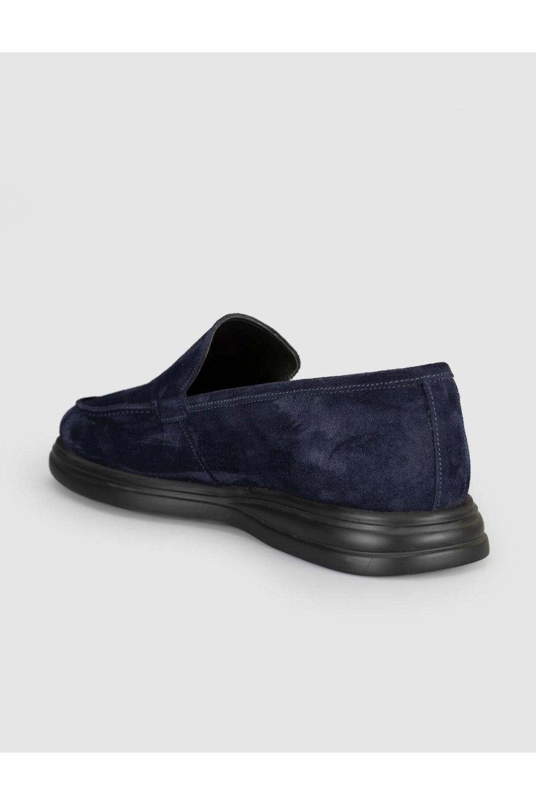 Cabani Shoes Chaussures Loafer pour Homme en Suède Bleu marine en Cuir Véritable - Bleu marine
