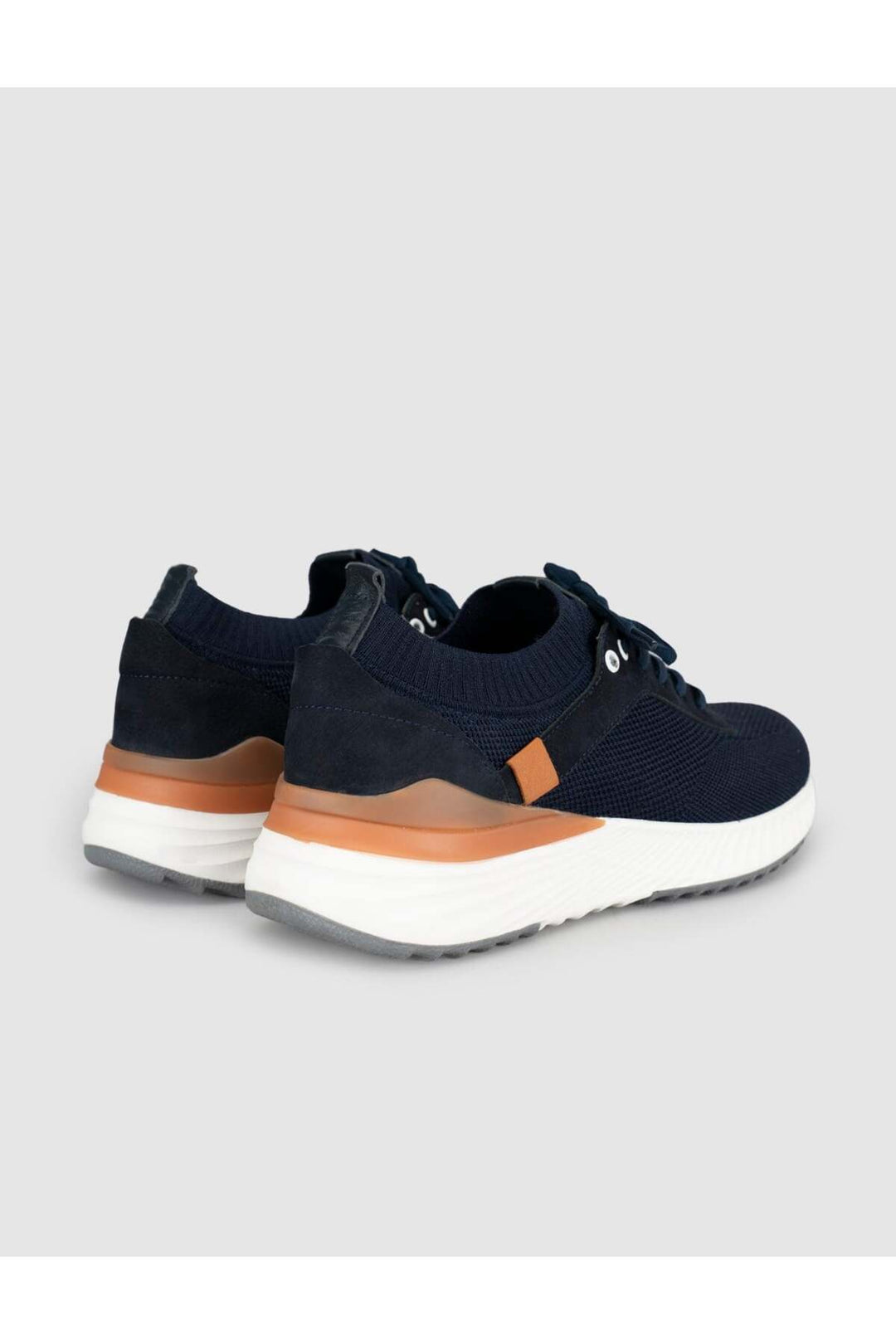 Cabani Shoes Sneaker d'hiver pour homme avec détails en tricot - Bleu marine