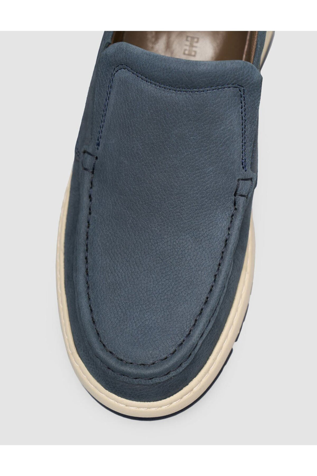 Cabani Shoes Bleu marine Cuir Véritable Chaussures Loafer pour Homme - Bleu marine