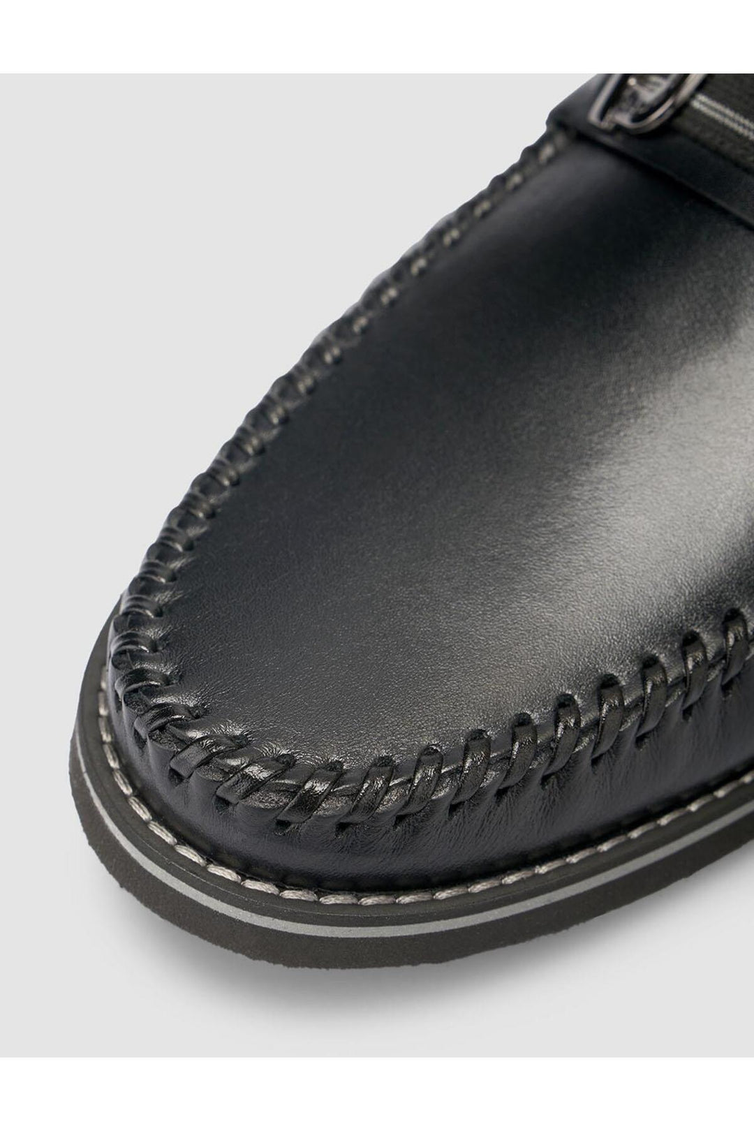 Cabani Shoes %100 Cuir véritable Noir Mocassins pour hommes - Noir
