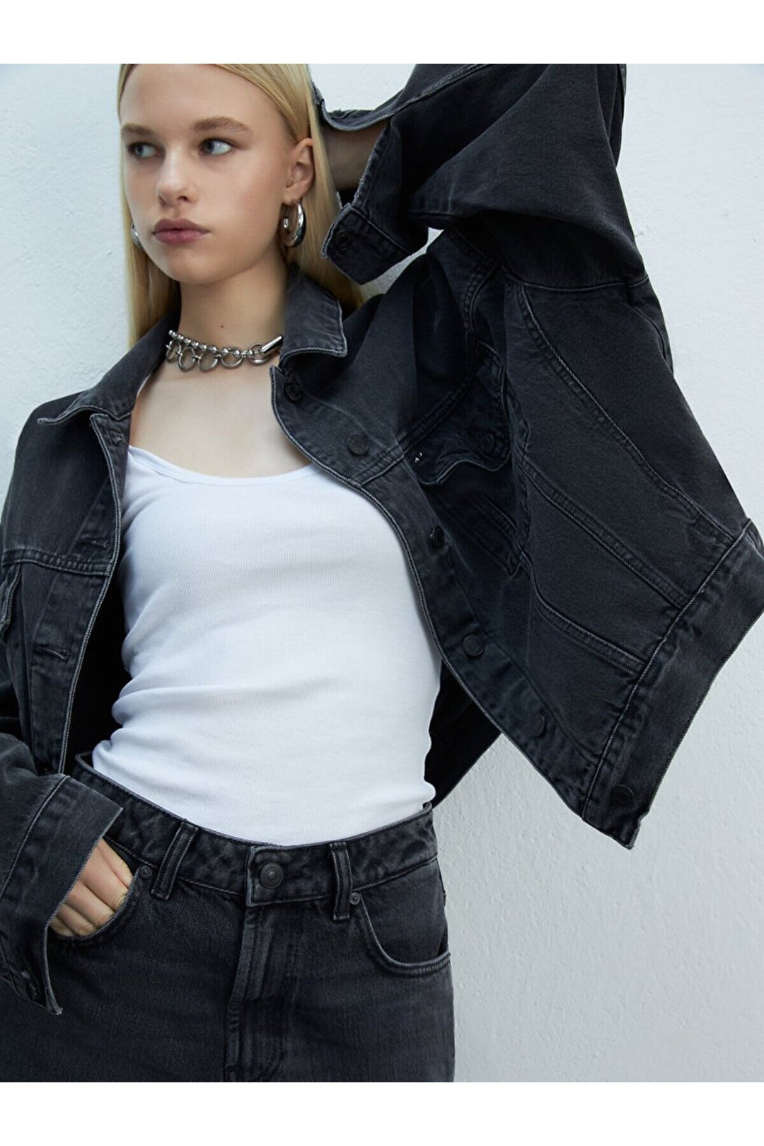 LTB Veste en jean oversize Celia L
