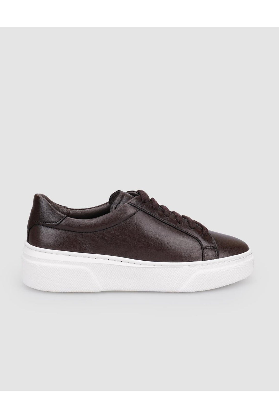 Cabani Shoes Chaussures à lacets pour femmes en cuir véritable marron 100% - Marron