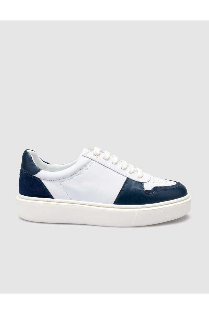 Cabani Shoes %100 Cuir Véritable Baskets Pour Hommes Blanches - Blanc
