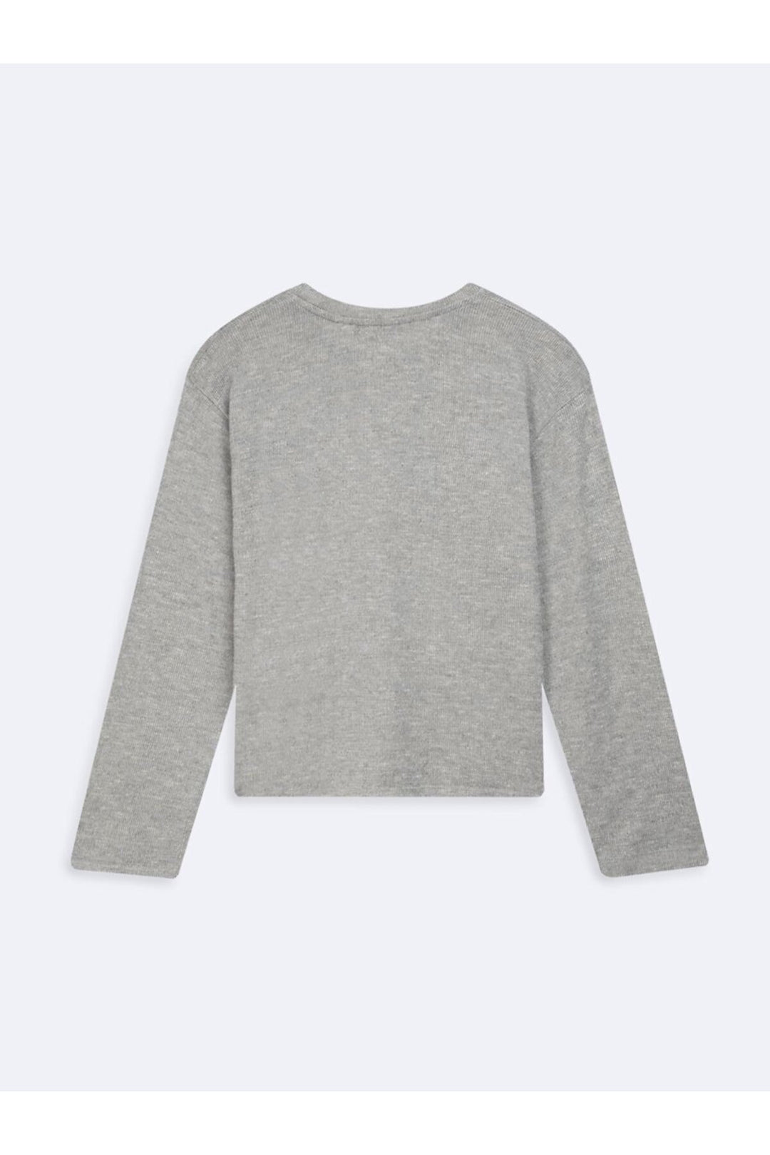 LTB Sweatshirt basique gris à col rond à manches longues - Gris