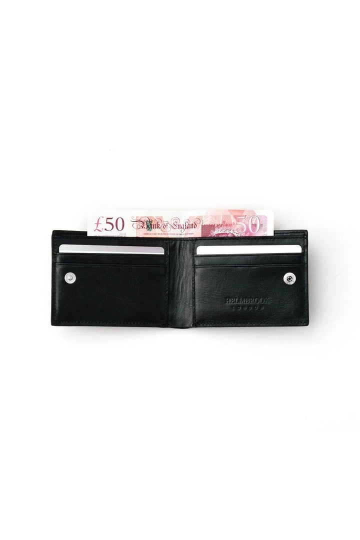 helmbrook Portefeuille en cuir véritable pour homme Design de poche multi-baie RFID protégé Rigby Black