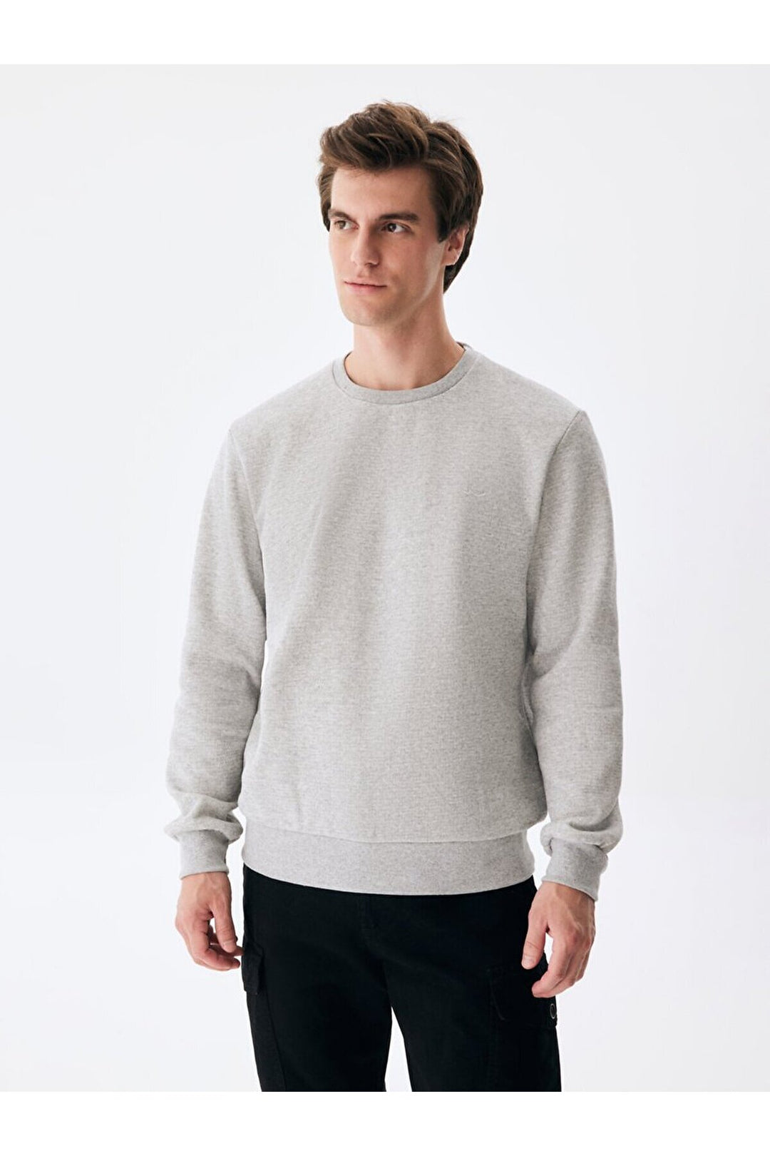 LTB Sweat gris à col rond