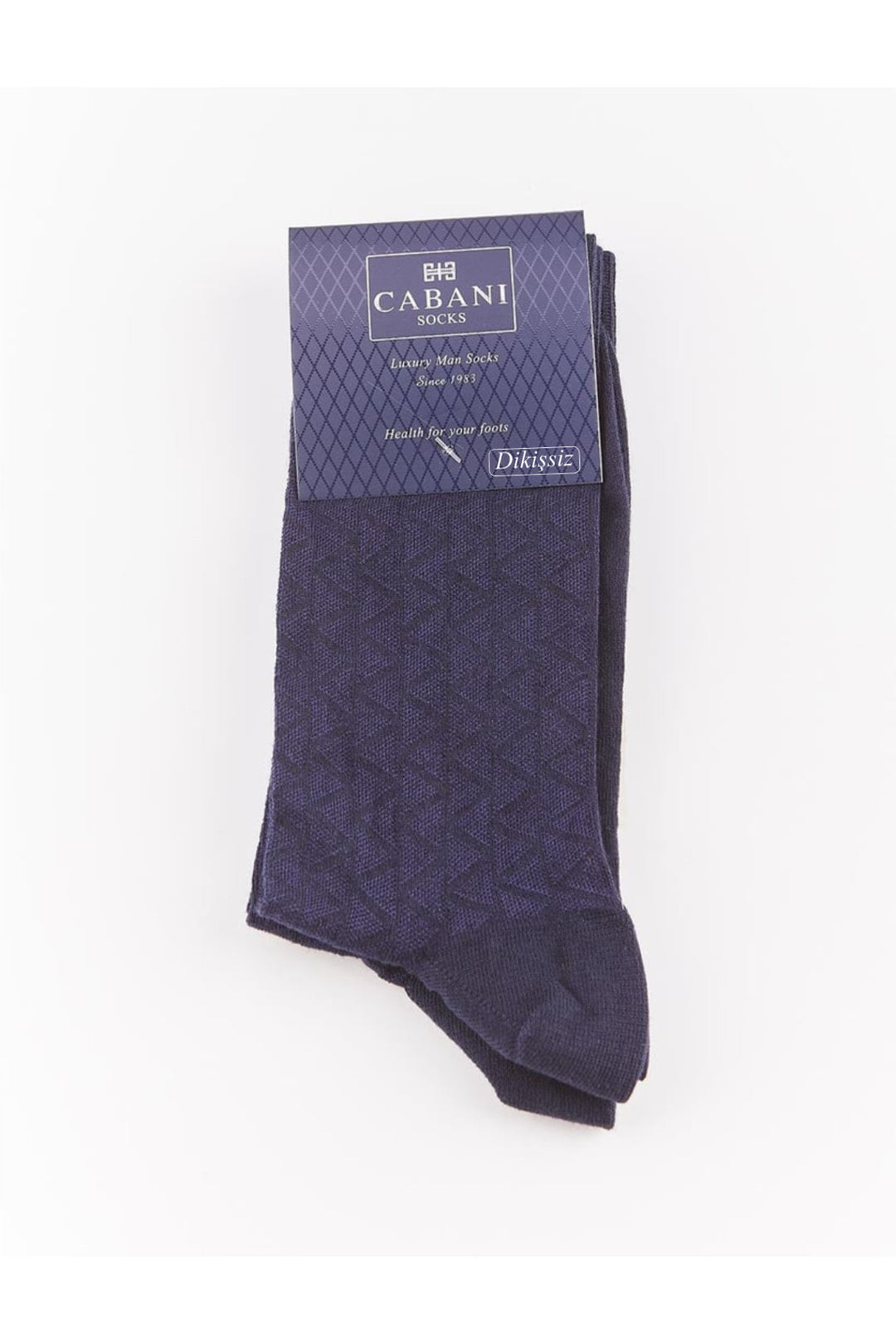 Cabani Shoes Chaussettes bleues marines pour hommes, lot de 2. - Bleu marine