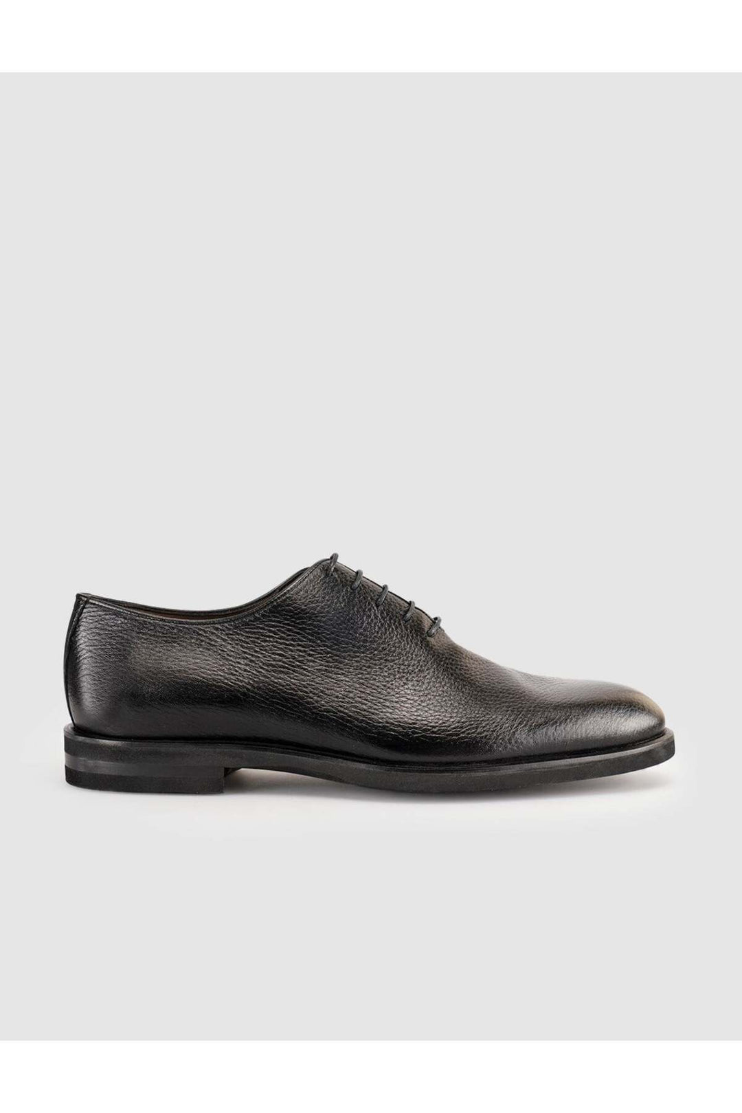 Cabani Shoes Chaussures classiques à lacets pour hommes en cuir véritable premium noires - Noir
