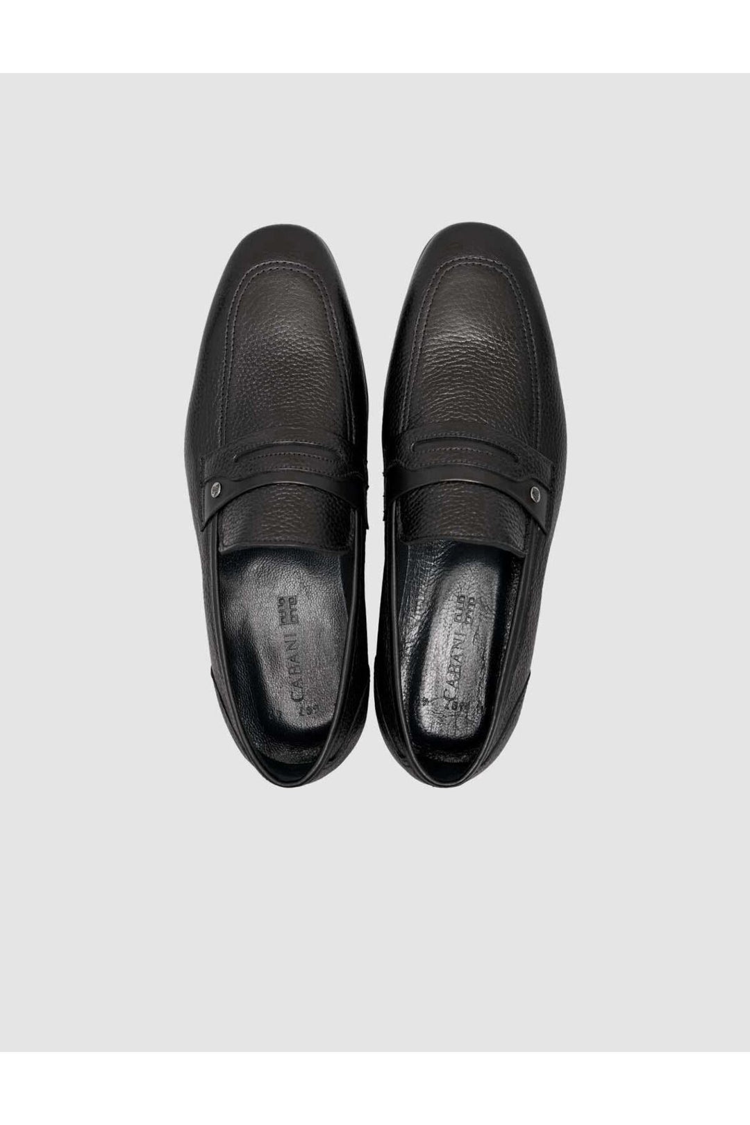 Cabani Shoes %100 Cuir véritable Chaussures Loafer pour homme Noir - Noir